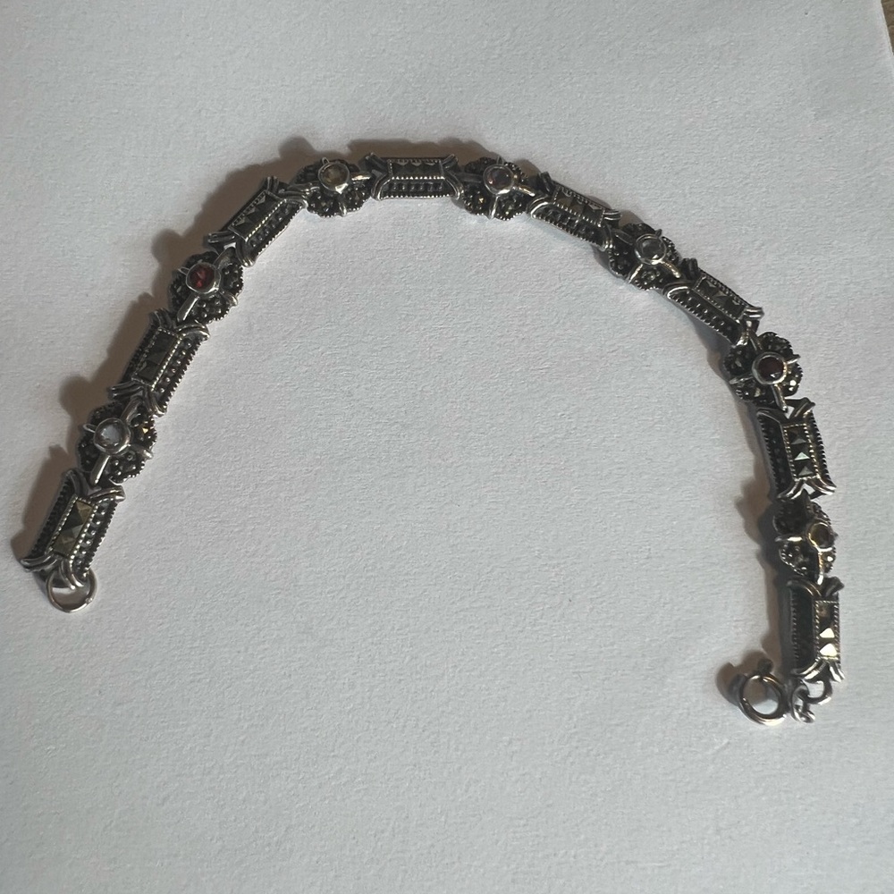 3 Sterling Silver Bracelets - Shells, Dolphins, J… - image 4